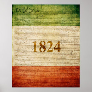 Affiche Drapeau d'Alamo