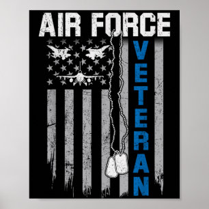 Affiche Drapeau d'anciens combattants de l'armée de l'air