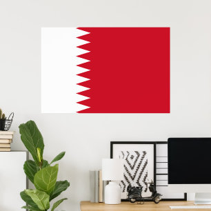 Affiche Drapeau de Bahreïn