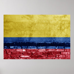 Affiche Drapeau de Colombie
