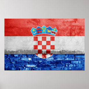 Affiche Drapeau de Croatie
