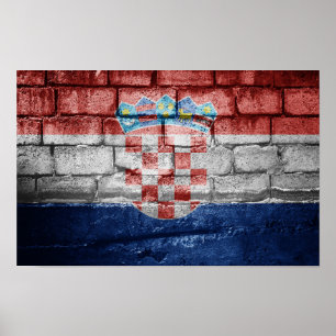Affiche Drapeau de Croatie