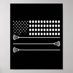 Affiche Drapeau de crosse Usa - Drôle Lecteur Lx