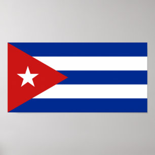 Affiche Drapeau de Cuba