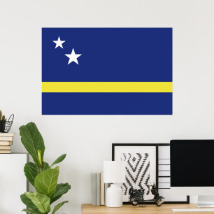 Affiche Drapeau de Curaçao