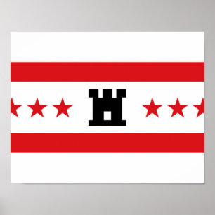 Affiche Drapeau de Drenthe