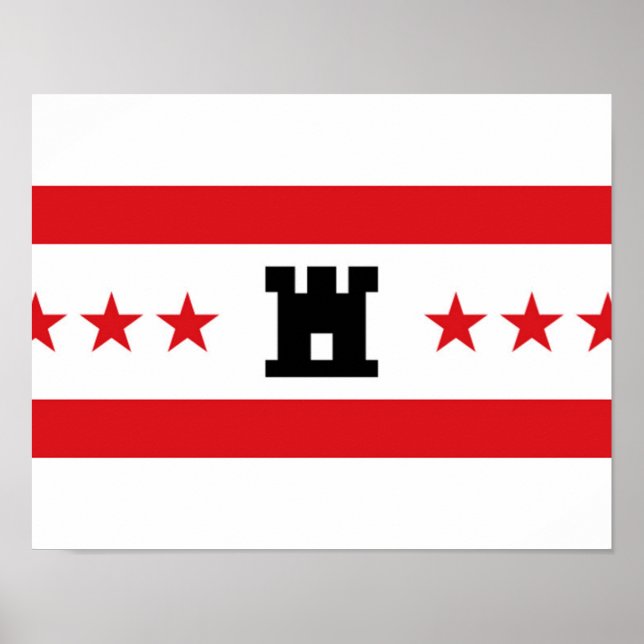 Affiche Drapeau de Drenthe (Devant)