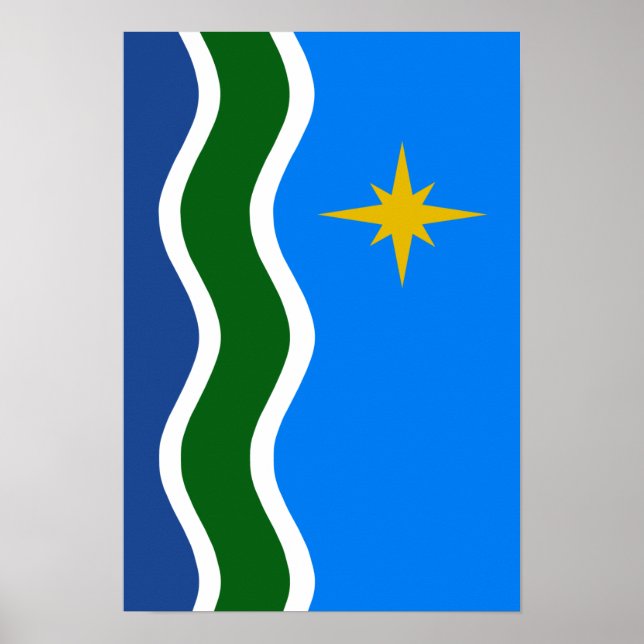 Affiche Drapeau de Duluth, MN (Devant)