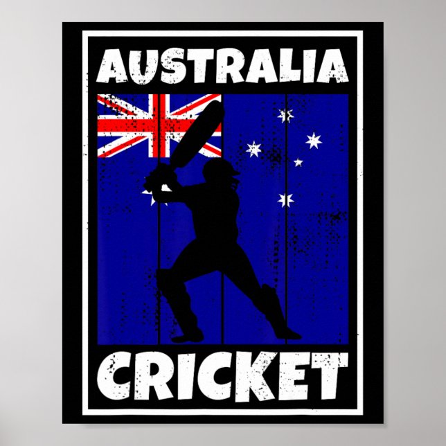 Affiche Drapeau de fan de cricket australien d'Australie C (Devant)