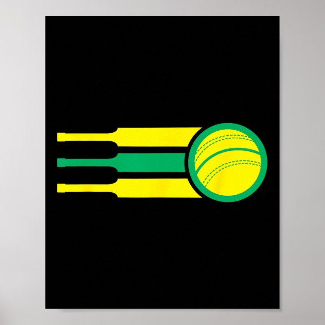 Affiche Drapeau de fan de cricket d'équipe d'Australie  (Devant)