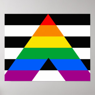 Affiche Drapeau de fierté d'allié