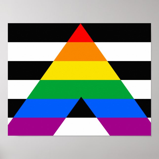 Affiche Drapeau de fierté d'allié (Devant)