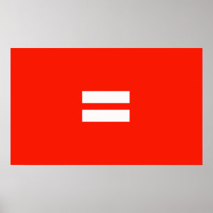 Affiche Drapeau de fierté de l'égalité