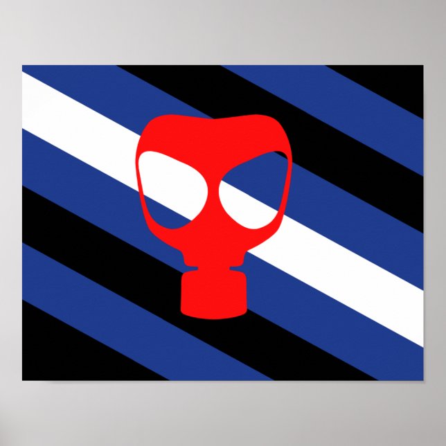 Affiche Drapeau de fierté de masque (Devant)