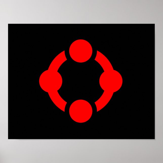 Affiche Drapeau de fierté de niche (noir) (Devant)