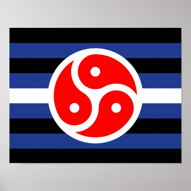 Affiche Drapeau de fierté de pratique en cuir (Devant)