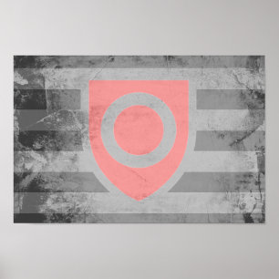 Affiche Drapeau de fierté de propriété