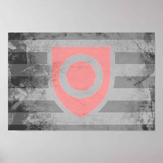 Affiche Drapeau de fierté de propriété (Devant)