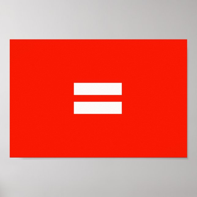 Affiche Drapeau de fierté d'égalité (Devant)