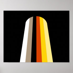 Affiche Drapeau de fierté des cheveux longs