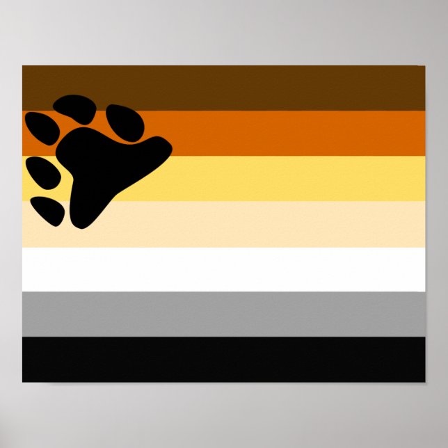 Affiche Drapeau de fierté des Ours (Devant)