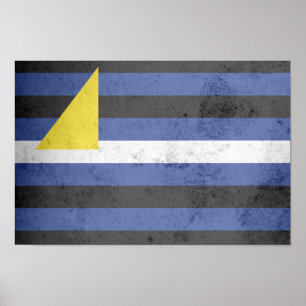 Affiche Drapeau de fierté des sports aquatiques