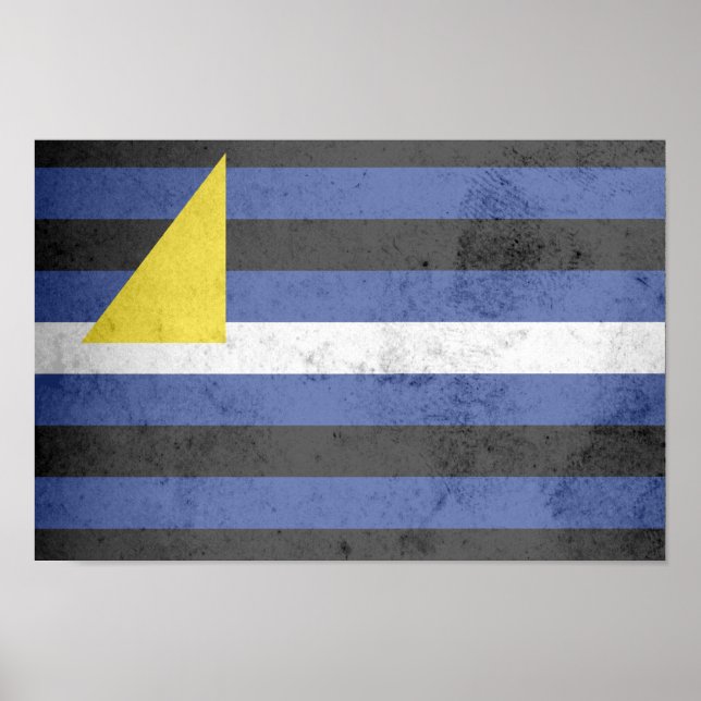 Affiche Drapeau de fierté des sports aquatiques (Devant)