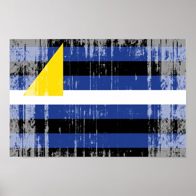 Affiche Drapeau de fierté des sports aquatiques (Devant)