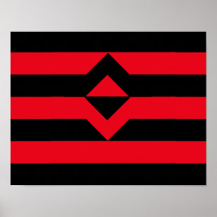 Affiche Drapeau de fierté du poing