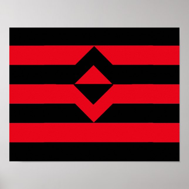 Affiche Drapeau de fierté du poing (Devant)