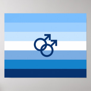 Affiche Drapeau de fierté gay MLM