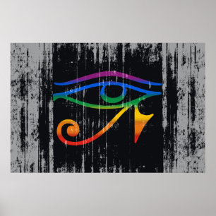 AFFICHE DRAPEAU DE FIERTE GOTH GAY