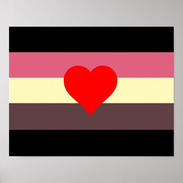 Affiche Drapeau de fierté grasse (Devant)