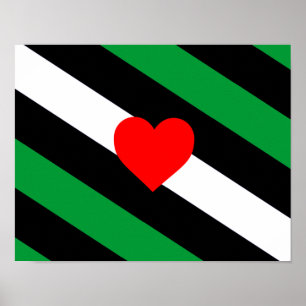 Affiche Drapeau de fierté Leather Boi