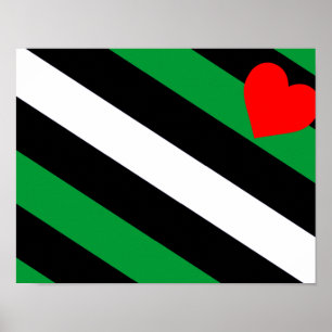 Affiche Drapeau de fierté Leather Boi