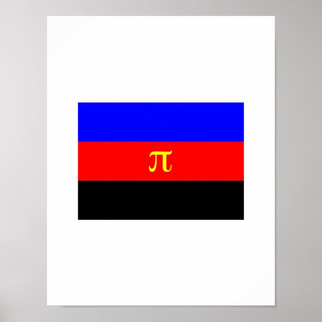 AFFICHE DRAPEAU DE FIERTE POLYAMOUR OFFICIEL (Devant)