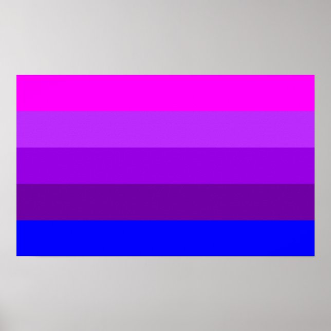 Affiche Drapeau de fierté transgenre alternatif (Devant)