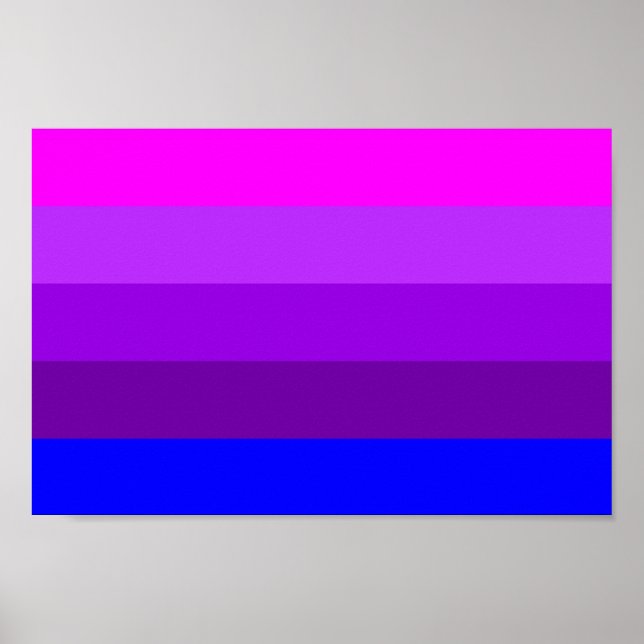 Affiche Drapeau de fierté transgenre alternatif (Devant)