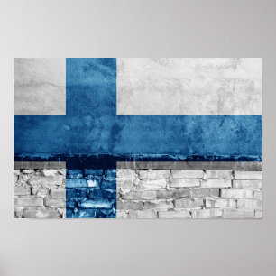 Affiche Drapeau de Finlande