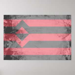 AFFICHE DRAPEAU DE FIST PRIDE