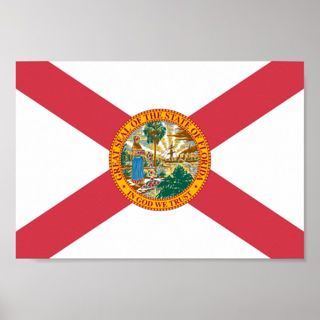 Affiche Drapeau de Floride (Devant)