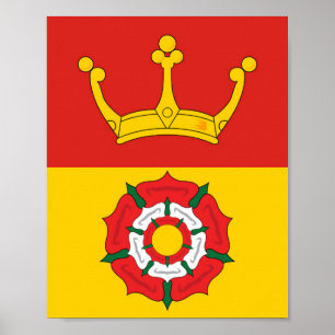Affiche Drapeau de Hampshire (comté du Royaume-Uni)