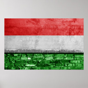 Affiche Drapeau de Hongrie