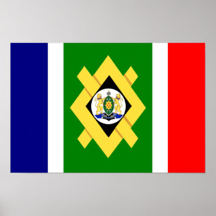 Affiche Drapeau de Johannesburg