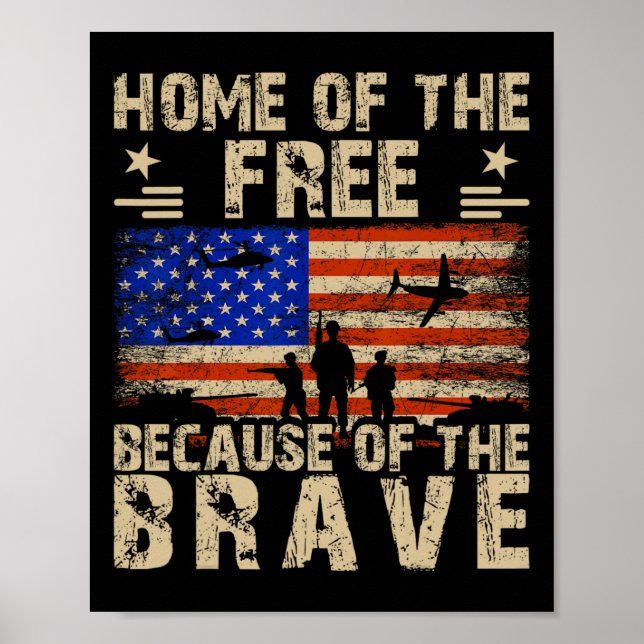 Affiche Drapeau De Juillet Usa - Accueil De La Liberté À C (Devant)
