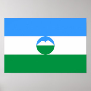 Affiche Drapeau de Kabardino-Balkarie
