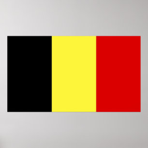 Affiche Drapeau de la Belgique