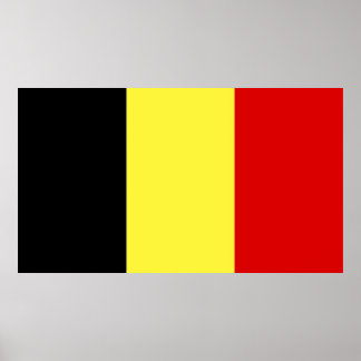 Affiche Drapeau de la Belgique