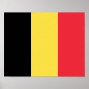 Affiche Drapeau de la Belgique