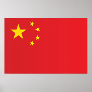 Affiche Drapeau de la Chine
